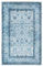 TESSO LIVING Moderner Vintage Boho Teppich - Jeans Blau 195 x 280 cm - Maschinenwaschbar und rutschfest Kurzflor Teppich - bringt Wärme in Wohnzimmer und Schlafzimmer