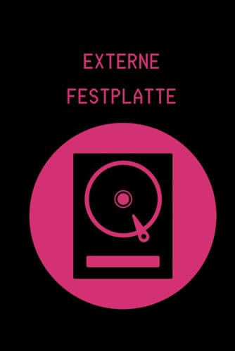 Passwortbuch Externe Festplatte: Manager - Organizer - deutsch - 6x9 A5 108 Seiten - Register - A-Z - alphabetisch