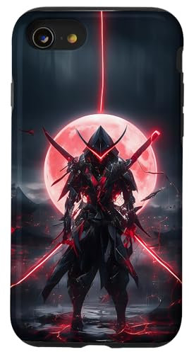 iPhone SE (2020) / 7 / 8 Japanese Samurai Epic Majestic Bloodmoon Otaku anime manga Case