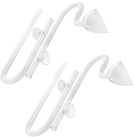 Oladfiop Set di 2 filtri a ventosa per acquario, 16 mm