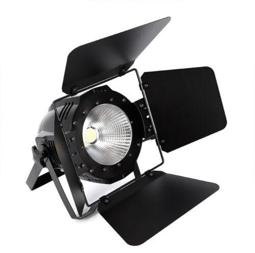 2in1 LED Par Light, 100 W COB Scheinwerfer DMX Bühnenlicht Kaltweiß/Warmweiß Stroboskop Bühnenlicht für Fotografie, Kirche, Bankett, Hochzeit, Theater