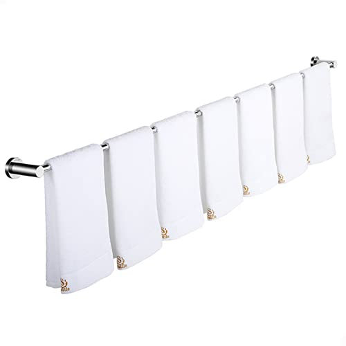 DONGGANSHI Grande Barre Porte-Serviettes 100 cm 110 cm 120 cm, Support Simple pour Serviettes de Salle de Bain, Cuisine, Cintre pour torchons, Barre Porte-Serviettes en Acier Inoxydable Poli,