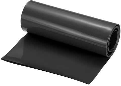 QUARKZMAN 2,5m Länge PVC Schrumpfschlauch 95mm ID, 150mm Flachbreite Isolierschlauch Wasserdicht Schutzschlauch, Verhältnis 2:1 Schrumpfschläuche für 18650 21700 AA AAA Batterien, Schwarz