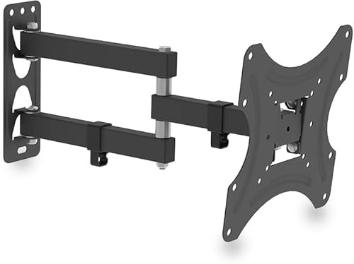 Bonnlo TV Wandhalterung Gelenkarme Schwenken Neigen Erweiterung Rotation für die meisten 26-55 Zoll LED LCD Flachbildschirm Monitore & TVs, Max VESA 200x200mm bis zu 30KG,