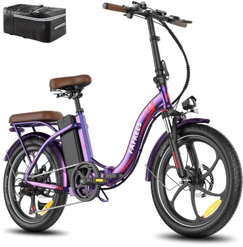 Fafrees F20 PRO E Bike Klapprad 20 Zoll Tiefeinsteiger [ Offiziell ] 20AH/ 25AH 36V Akku Elektro Fahrrad Mountainbike für Erwachsene, Pedelec Ebike 140kg, Elektrofahrrad 250W, E Fatbike 20°