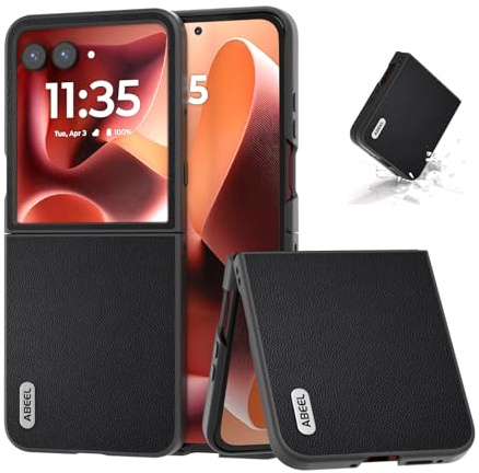 COQUE-Hülle für Motorola Razr 60 Ultra Hülle, Faltbare Klappe Lychee Series Motorola Razr 60 Ultra Hülle (Schwarz)