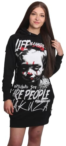 Yakuza Damen Masquerade V02 Hoodie Kleid