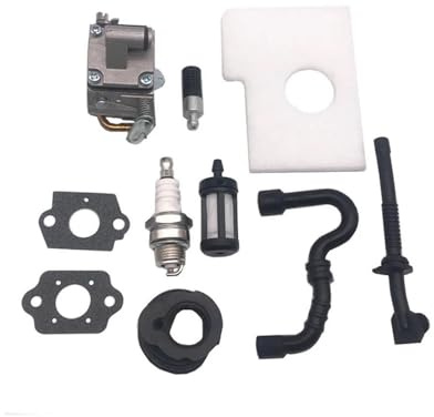 RESPUNEKBAH Carburador Motosierra para Stihl C1Q-S57 C1Q-S57A para ZAMA para Stihl MS170 MS180 MS 170 180 017 018 Carburador De Repuesto para Sierra De Cadena(Blanco)