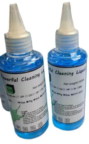 LOKLNEYK Printer Cleaning Solution 100ML With Kits Compatible With All Inkjet Printers