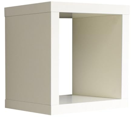 FURNARO Regalwürfel Cube Wandregal in weiß matt Lack NB B/H/T: 40x41x40 cm