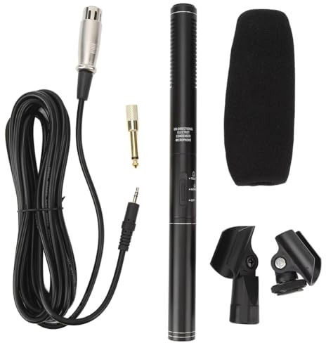 YGBWAOV Microphone à Condensateur XLR pour Reportage et Interview - Mini Microphone à Condensateur Professionnel