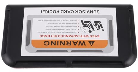 HAKIDZEL Car Sun Visor CD Holder Universal Slot Design Abs Material with Easy Adhesive Installation for Car Sun Visor and Small Documents