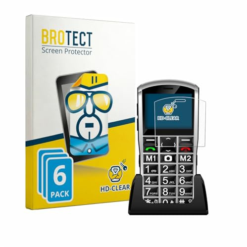 BROTECT 6 Stück Schutzfolie für Artfone A400 Pro 4G Displayschutz Folie Made in Germany, Ultra-Klar