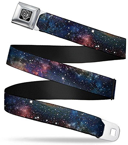 Buckle-Down Gürtel Sicherheitsgurt Space XL Grtel, Mehrfarbig, 4 cm Breit-81/132 cm Länge
