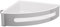 WENKO Eckablage Premium Plus - Eckregal, Eckwandablage, Edelstahl rostfrei, 28.5 x 8.5 x 21 cm, Glänzend