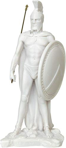 handmade Leonidas das Κing von Sparta (Dekorativ Alabaster Statue/Skulptur 26 cm) / Leonidas The Κing of Sparta (Decorative Αlabaster Statue/Sculpture 26 cm)