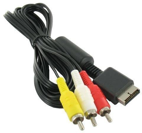 Gizmoz n Gadgetz - Cavo Audio Video AV a 3 RCA HD, 1,8 m, per Sony Playstation 1 2 3 (PS1, PS2, PS3)