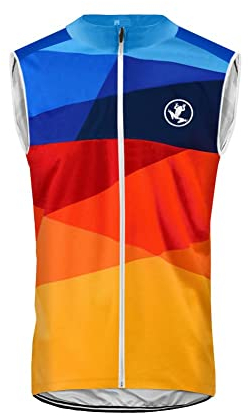 UGLY FROG Rennrad Atmungsaktiv Fahrradweste Radweste Laufweste Reflektierende Weste Sommer/Frühling Ärmellos Sport Mantel Jacke für Laufen Fahrrad Sport DEHerMJV01
