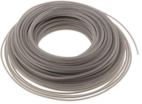 Tubayia 60m x 3mm Trimmerschnur Rasentrimmerfaden Rasentrimmer Schnur Trimmer Faden (Stahldraht)