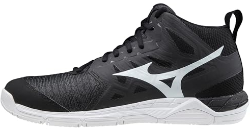 Mizuno Unisex Supersonic 2 Mid Volleyball-Schuh, Black/White/DShadow, 44 EU