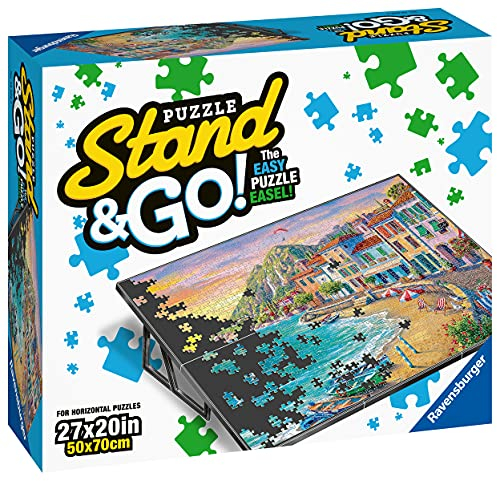 Ravensburger Stand & Go Puzzle-Zubehör für Erwachsene 16529 – Stabiler und einfach zu bedienender Ständer für Puzzles bis zu 68,6 x 50,8 cm, Schwarz