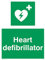Herz-Defibrillator-Schild, 150 x 200 mm, A5P, 5 Stück