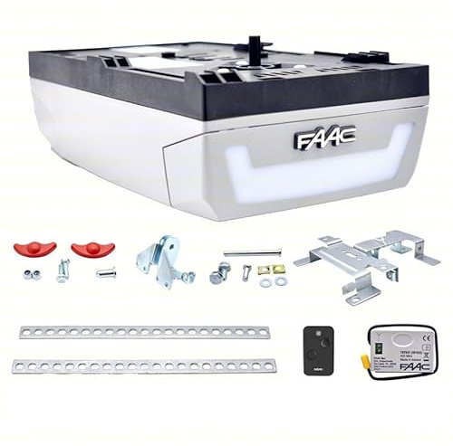 Dieffematic FAAC Dolphin D600 Kit Automazione Porta Basculante Garage - Motore Elettromeccanico 24V a Traino, 600N Spinta