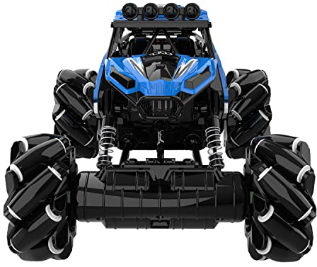 CMJ RC Cars Rechargeable 4wd Radio Remote Control RC Car Buggy Off Road Drift Left Right Car USB 1:16 (Blue)