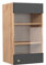 Vicco Küchenglasschrank Fame-Line, Anthrazit-Gold/Goldkraft Eiche, 40 cm