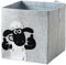 LIFENEY meets Shaun das Schaf Aufbewahrungsbox für Kinder – Filz-Box mit dem kultigen Schaf zum Verstauen von Spielzeug – 33 x 33 x 33 cm passend für klassische Würfelregale