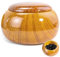 Go Chess Game Stones Storage Can Resin Weiqi Storage Box with Cover Delicate Chess Pieces Storage Jar Go Chess Game Bowl