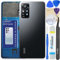LUVSS Vitre Arrière pour Xiaomi Redmi Note 11 Pro 5G Noir Coque Cache Batterie avec Lentille de Caméra, Adhésifs, Kit Outils, Guide De Réparation