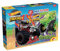 Lisciani - HOT WHEELS Maxi-Bodenpuzzle - 24 Teile - Für Kinder ab 3 Jahren - Großes Puzzle mit Monster Trucks und Rennautos BoneShaker und Gunkster - Entwickelt Reflexion und Geschicklichkeit