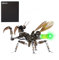 3D Metall Puzzle Gottesanbeterin Modell,mit Nachtlicht, 300 Teile Mechanische 3D Steampunk Puzzle DIY Montage-Kit Desk Ornament Bausatz Spielzeug für Erwachsene