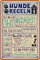 30 x 20 cm – Wetterfestes Hundeschild, Hunde Deko Regeln Schild, Lustiger Spruch für Hundebesitzer (Hunderegeln)