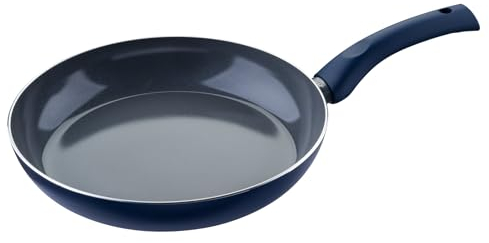 Tasty Ocean Blue Antihaft-Bratpfanne 28cm aus recyceltem Aluminium mit keramischer Antihaft-Beschichtung, Soft-Touch-Griff, für alle Herdarten inklusive Induktion, PFAS-frei, Blau/Grau