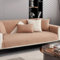 ZCXRYFL Weicher Sofa üBerwurf 1 2 3 4-Sitzer Groß Chenille Couch ÜBerzug L-U-Form Ecksofa Universeller Sofabezug Leder/Holz/Stoff rutschfest Couch üBerwüRfe Katze Hunde Sofaschutz(70X70cm,Coffee)