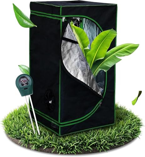 Melko - Growbox 60x60x220cm Set mit 3-in-1 Messgerät - Licht- & wasserdichtes Growzelt extrafestem Stoff mit reflektierender Innenfolie - Growtent Zuchtzelt für Hydrokulturen zur Pflanzenzucht