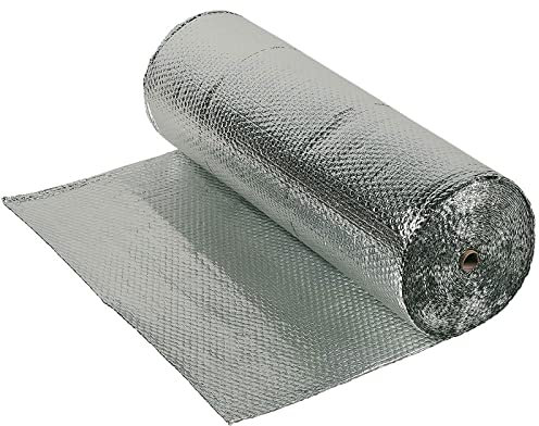 Isolierfolie Dämmfolie Isolierfolie, 5 mm, Wärmedämmfolie, Blasenoberfläche, reflektierender Schaumstoff, leichte Autotür-/Fensterabdeckung, Aluminium-Dampfsperre, ausgekleideter Kühler für Dachboden