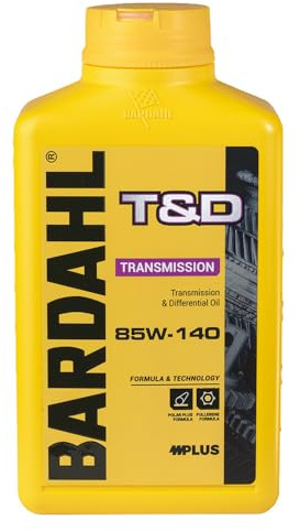 Bardahl - T&D 85W-140 - Olio Trasmissione Auto, Lubrificante per Trasmissione e Differenziale di Automobili, Veicoli industriali e Commerciali per Trasporto Pesante, 1 L
