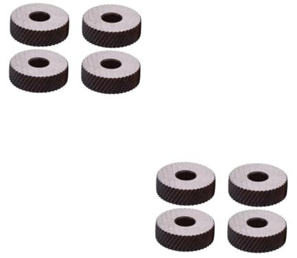 DIYEAH 2 Sätze Knurling Wheel -werkzeug Rändelwerkzeug Rändelrad Stahl Schwarz 4 Stück * 2