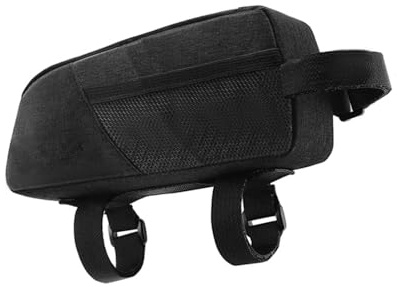 Eacam Oberrohr-Fahrradtasche, Robuste Fahrradaufbewahrung mit Dreifachen Klettverschlüssen, Seitlichen Netztaschen, 0,7 L Fassungsvermögen für Rennrad-Mountainbikes