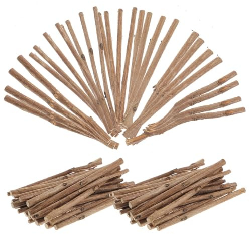 SOLUSTRE 150pcs DIY Craft Sticks Wood Sticks Twigs for Crafts Log for Decoration DIY Photo Prop School Projects Festival Decoration