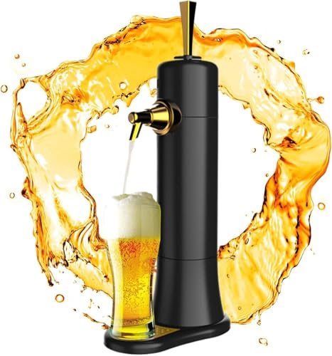 Ultraschall-Vibrationsschäumer – Mini-Bierzapfanlage für Heimgebrauch, erzeugt feincremigen Schaum, perfektes Geschenk für Männer & Bierliebhaber