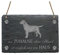 Schiefertafel Labrador Retriever « EIN ZUHAUSE OHNE HUND IST EINFACH NUR EIN HAUS » Schild mit Hunde Motiv - Türschild Dekoschild Dekoration