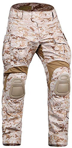 EMERSONGEAR Pantalon de Paintball Gen3 avec genouillères, Pantalon de Combat pour l'armée Airsoft Combat BDU, Aor1, Taille L