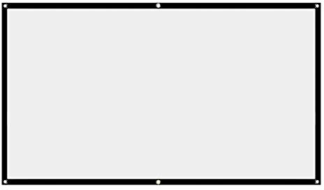 Projektor-Leinwand, weiße Projektor-Leinwand, 16:9, Keine Falten, Heimkino, Faltbare Projektionsleinwand, 60inch, 84inch,150inch