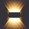BELLALICHT 6W LED Wandleuchte Innen - Aluminium Up Down Spotlicht Wandlichter Wandlampe, IP54 Wasserdicht für Wohnzimmer Schlafzimmer Flur Treppe Warmweiß