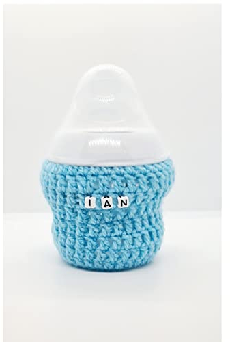 Personalised Baby Bottle Cover for Tommee Tippee 150ml Bottles (Blue)