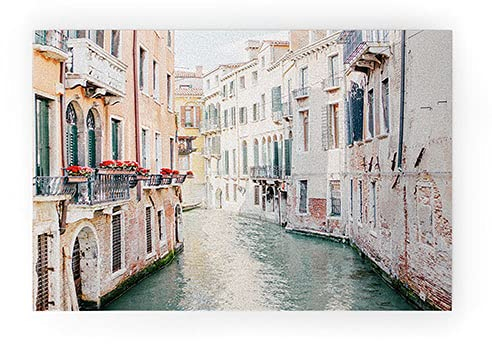 Society6 2021 Welcome Mat Willkommensmatte, Eye Poetry Fotografie Venedig Morgen – Italien Reise, 30 x 20
